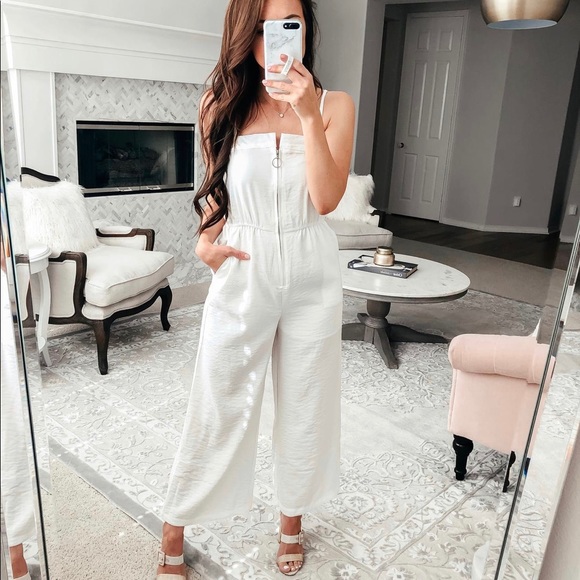 cute white jumpsuit